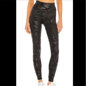 Spanx Faux Leather Camo Leggings